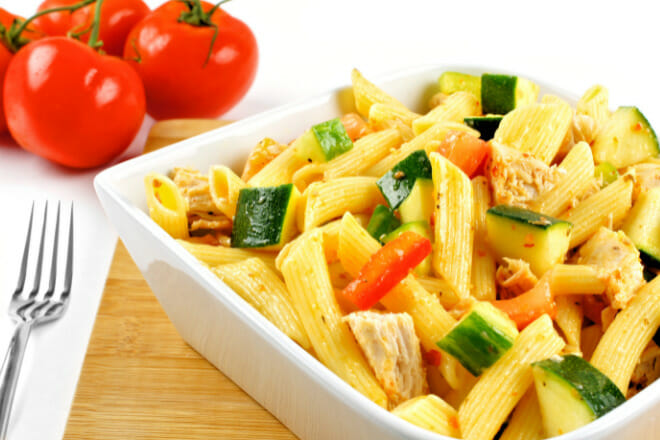 chicken sausage pasta salad