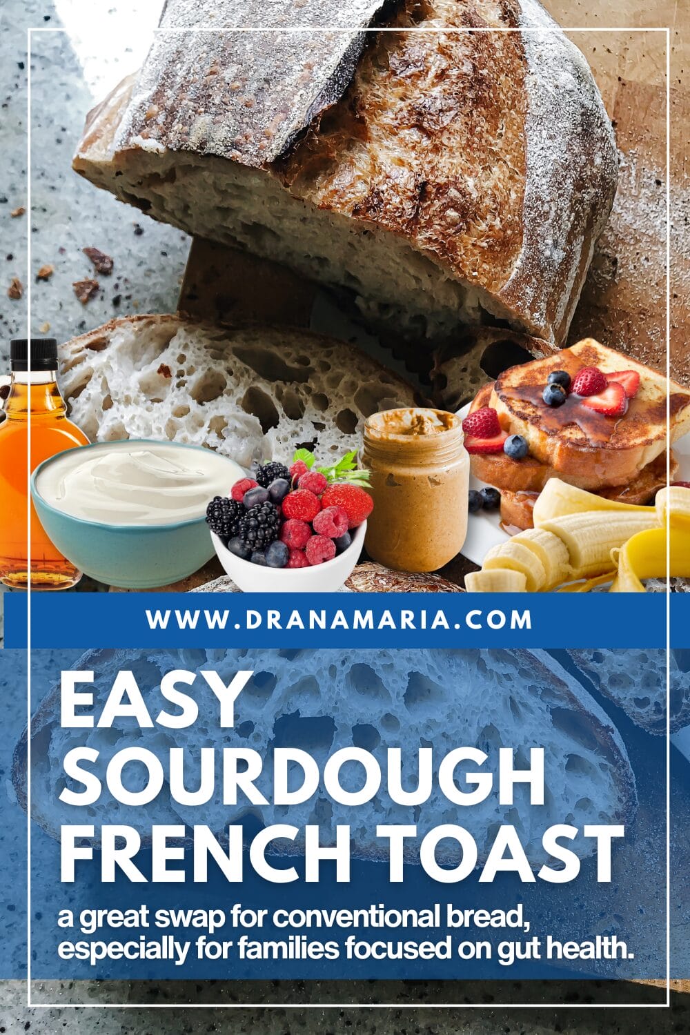 Pin Image for Easy Sourdough French Toast Recipe